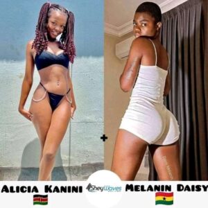 The battle is on between Alicia Kanini of Kenya and Melanin Daisy of Ghana